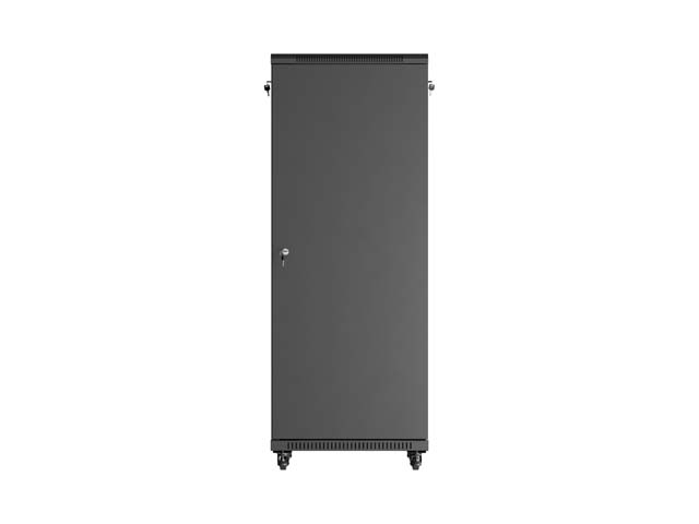 LANBERG 19" VOĽNE STOJÚCA RACKOVÁ SKRIŇA 32U/ 600X600 (FLAT PACK) S PRESKLENÝMI DVERAMI ČIERNA 