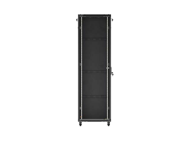 LANBERG 19" VOĽNE STOJÚCA RACKOVÁ SKRIŇA 42U/ 600X800 (FLAT PACK) S PRESKLENÝMI DVERAMI ČIERNA 