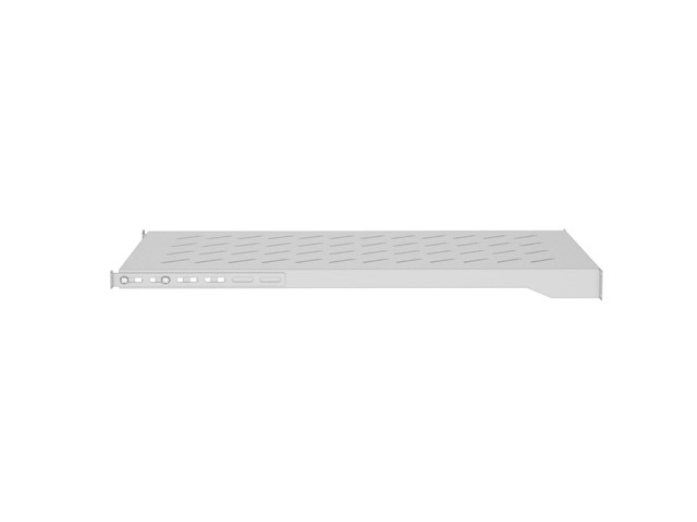 LANBERG POLICE PRO 19" SKRINE 1000MM ŠEDÁ (1U/ 483X700MM NOSNOSŤ DO 25KG, 4BODOVÁ MONTÁŽ) 
