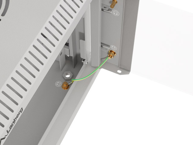 LANBERG RACKOVÁ SKRIŇA 10" NÁSTENNÁ 9U/ 300X300 (FLAT PACK) S PRESKLENÝMI DVERAMI ŠEDÁ 