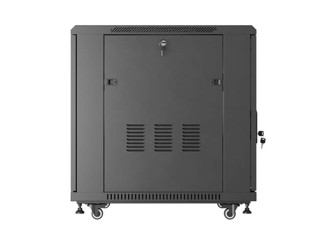 LANBERG INŠTALAČNÝ RACK 19" 15U 600X800 ČIERNE SKLENENÉ DVERE (PLOCHÉ BALENIE) 