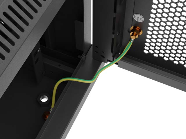 LANBERG NÁSTENNÁ INŠTALAČNÁ SKRIŇA 19" 12U 600X600 ČIERNE PERFOROVANÉ DVERE (PLOCHÉ BALENIE) 