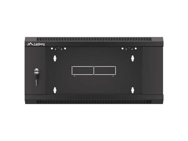 LANBERG RACKOVÁ SKRIŇA 19" NÁSTENNÁ 4U 600 RÝCHLA MONTÁŽ (PLOCHÉ BALENIE) ČIERNA 