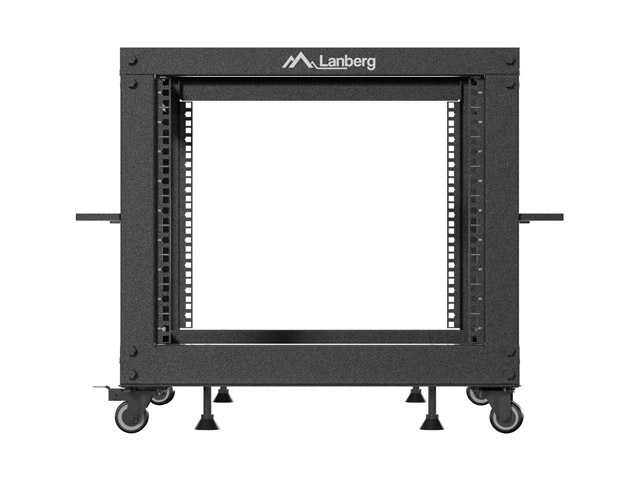 LANBERG OTVORENÝ RACK 9U 19" 600X600-1100 NASTAVITEĽNÝ ČIERNY 