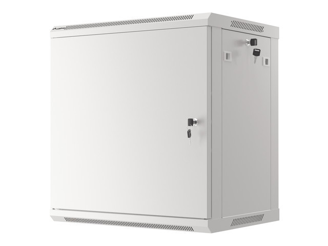 LANBERG RACKOVÁ SKRIŇA 19" NÁSTENNÁ 12U/ 600X450 PRO VLASTNÚ MONTÁŽ S KOVOVÝMI DVERAMI ŠEDÁ 