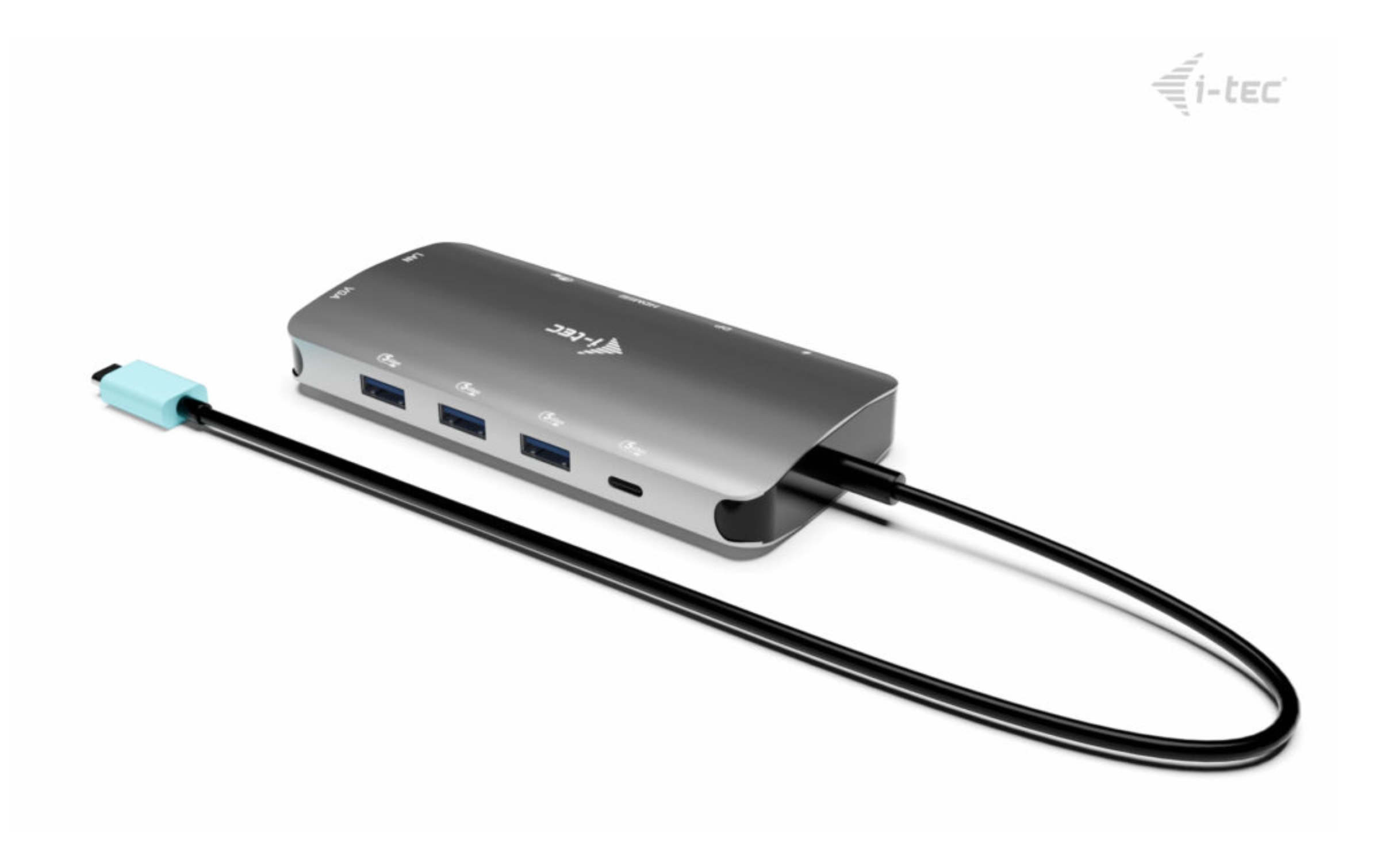 i-tec USB-C Metal Nano 3x Display (DP, HDMI a VGA) Docking Station, Power Delivery 100W 