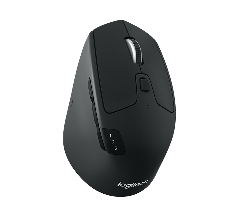 Logitech M720/ Ergonomická/ Optická/ Pre pravákov/ 1 000 DPI/ Bezdrôtová Bluetooth/ Čierna 