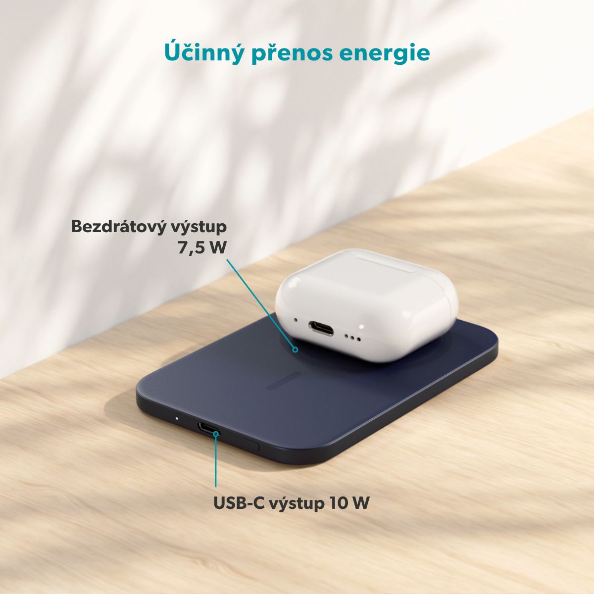 Epico Slim 3000mAh Mag+ powerbanka EM31b - modrá 