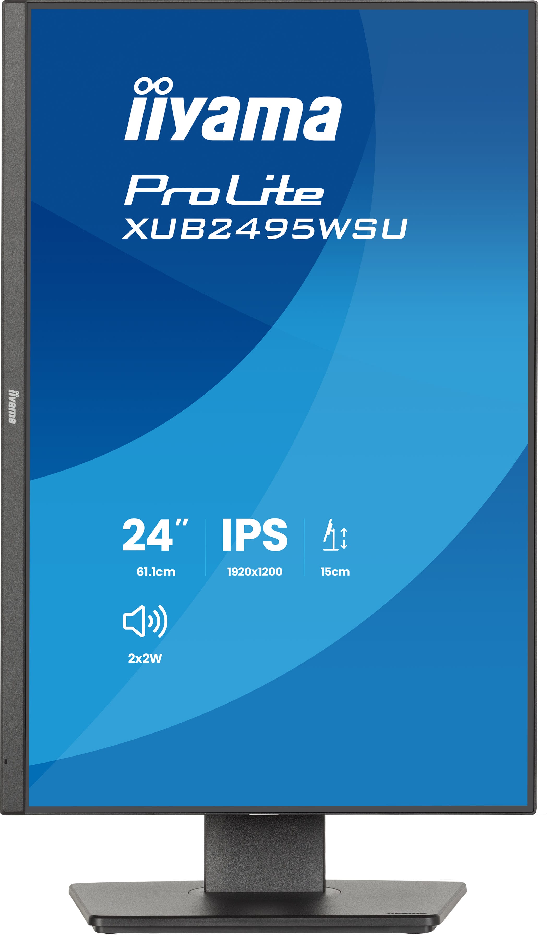 iiyama ProLite/ XB2495WSU-B1/ 24, 1"/ IPS/ 1900x1200/ 100Hz/ 4ms/ Čierna/ 3R 