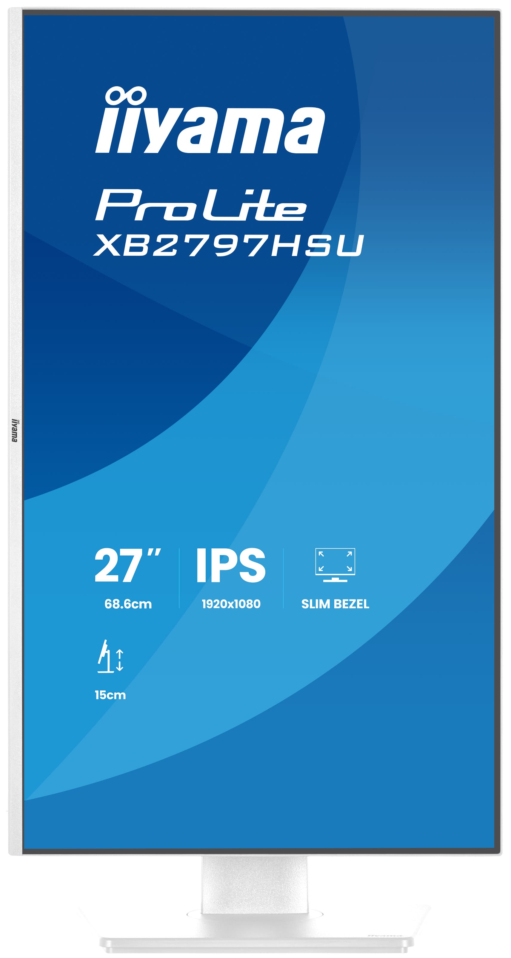 iiyama ProLite/ XB2797HSU-W1/ 27"/ IPS/ FHD/ 120Hz/ 1ms/ Biela/ 5R 