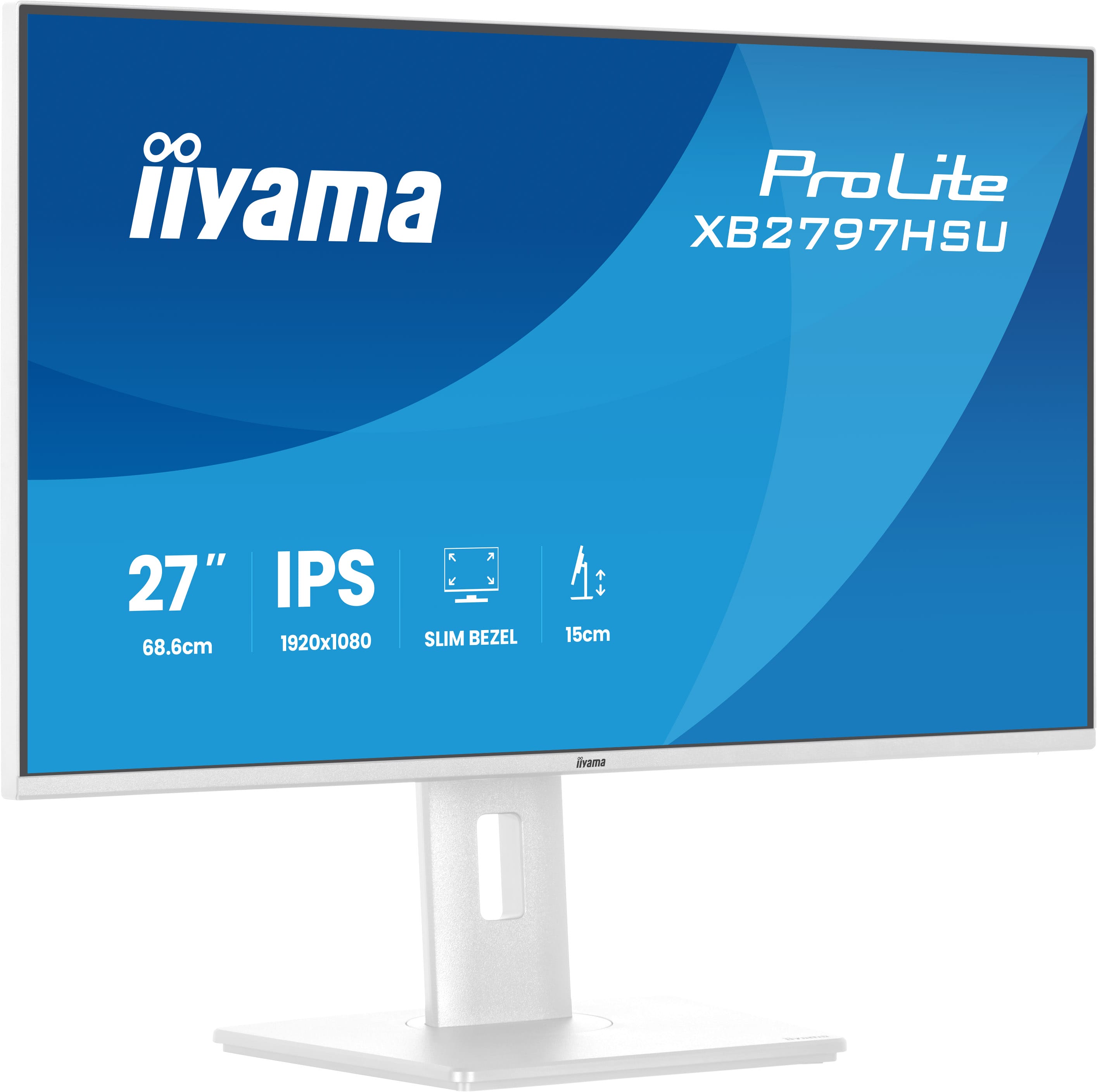 iiyama ProLite/ XB2797HSU-W1/ 27"/ IPS/ FHD/ 120Hz/ 1ms/ Biela/ 5R 