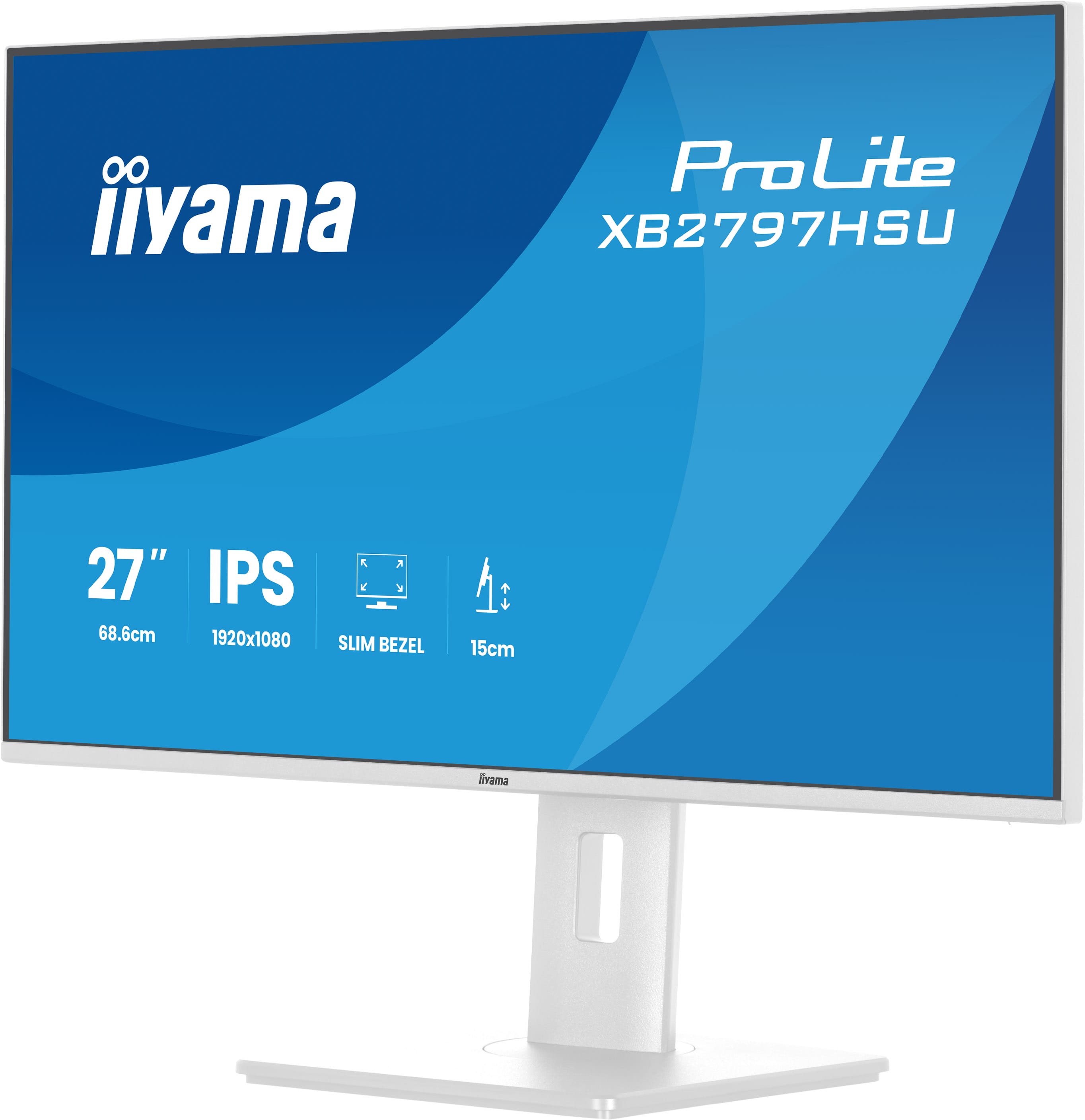 iiyama ProLite/ XB2797HSU-W1/ 27"/ IPS/ FHD/ 120Hz/ 1ms/ Biela/ 5R 