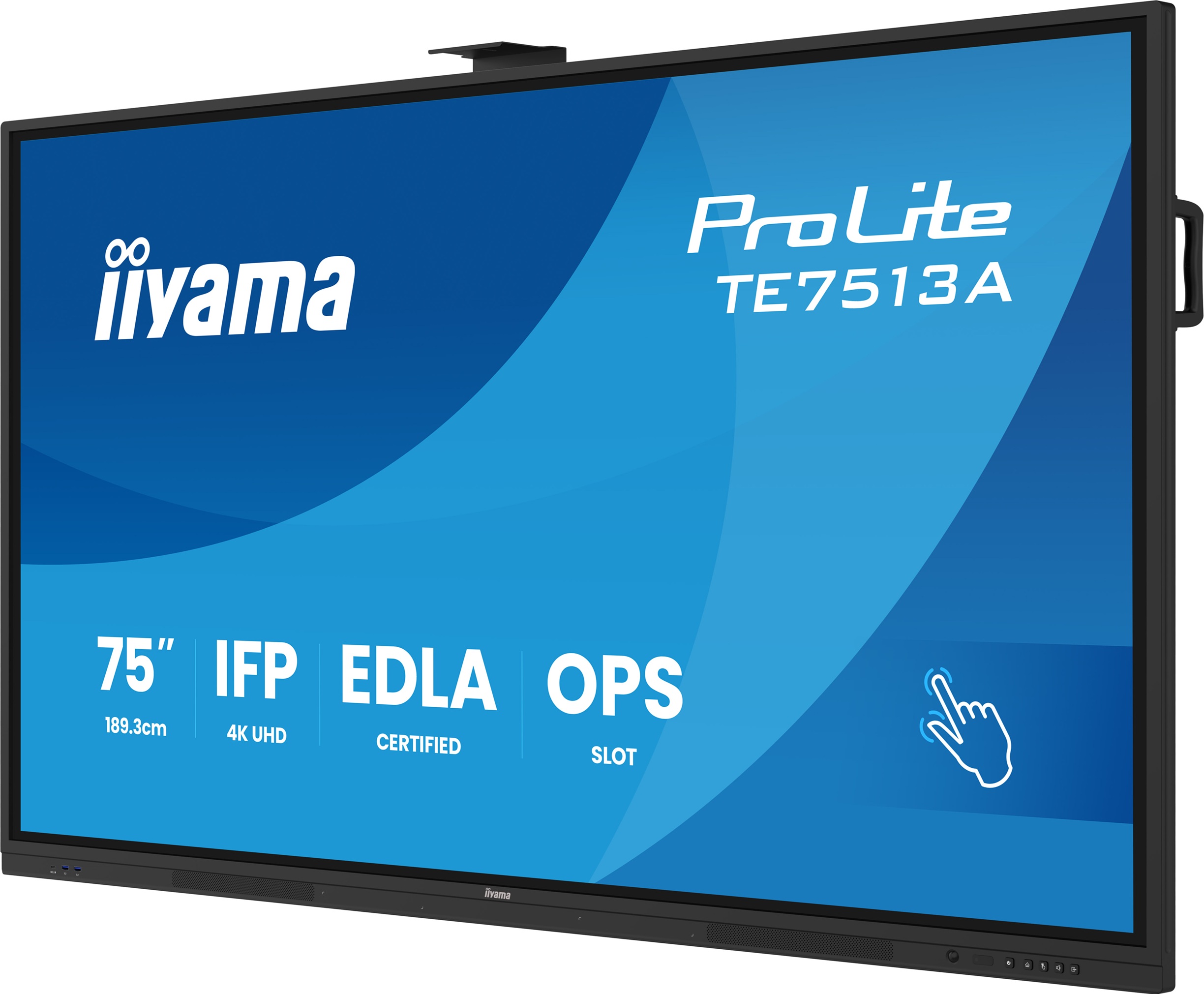 75" iiyama TE7513A-B2AG: IPS, 4K, 40P, EDLÁ 