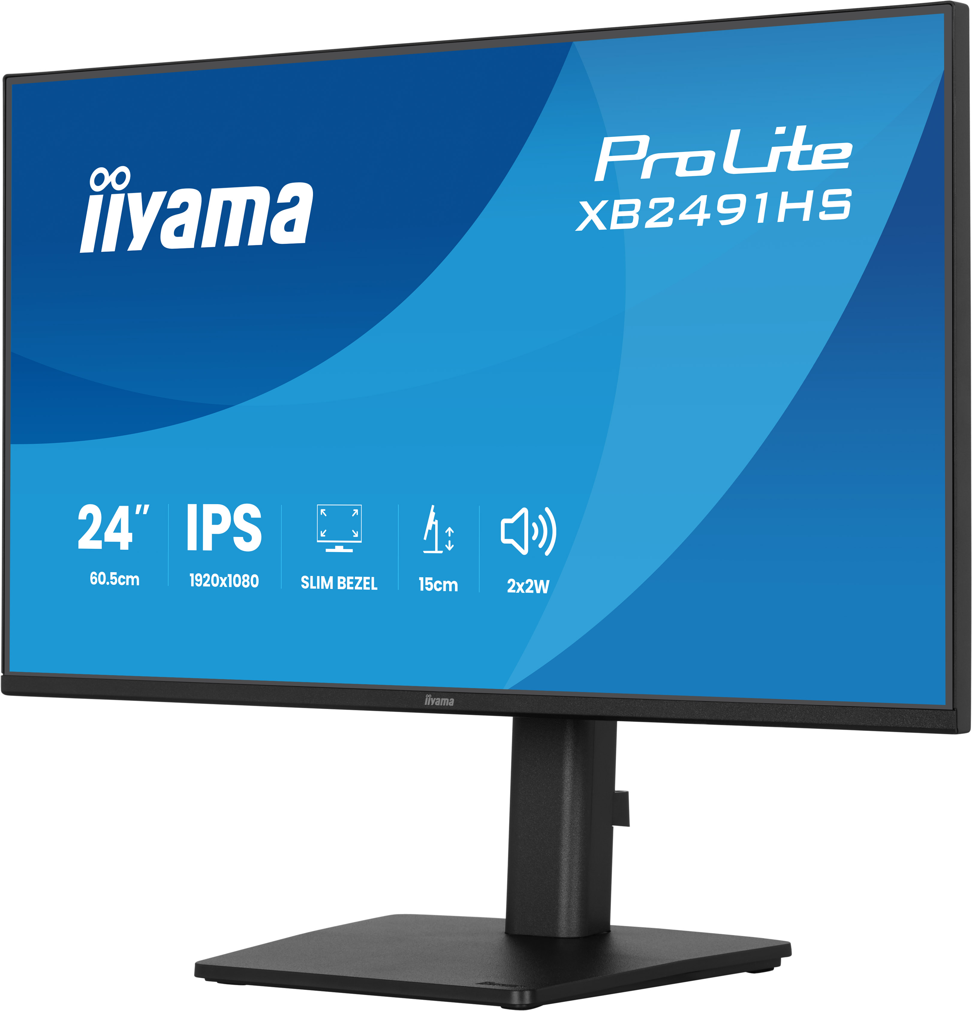 iiyama ProLite/ XB2491HS-B1/ 23, 8"/ IPS/ FHD/ 120Hz/ 1ms/ Čierna/ 3R 