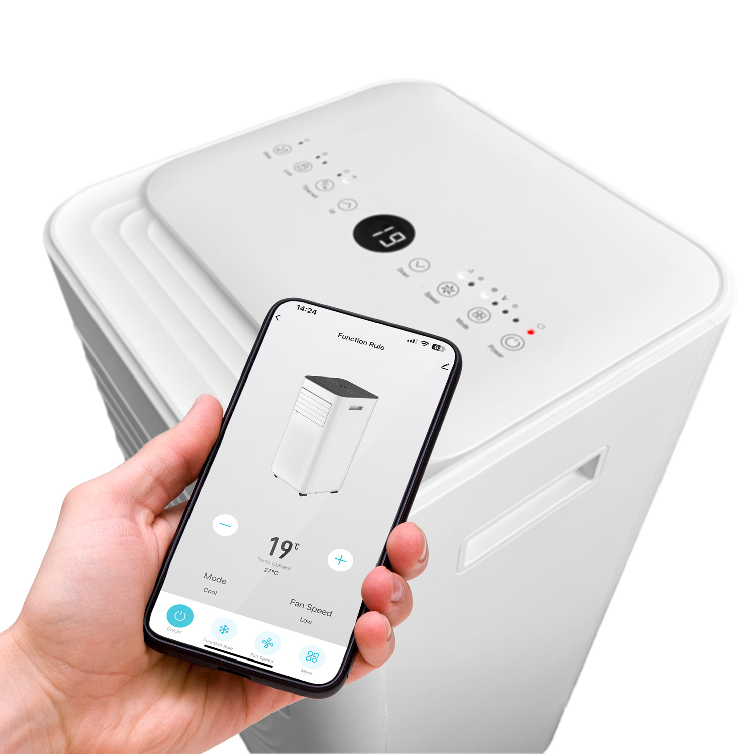 Salente SummerICE7, múdra mobilná klimatizácia, 7000 BTU, WiFi + Bluetooth, diaľk. ovl. 