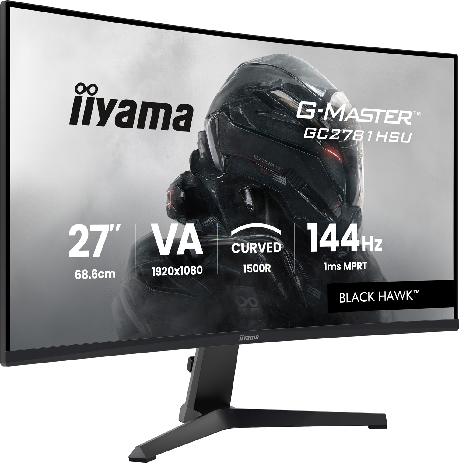iiyama G-Master/ GC2781HSU-B1/ 27"/ VA/ FHD/ 144Hz/ 1ms/ Čierna/ 3R 