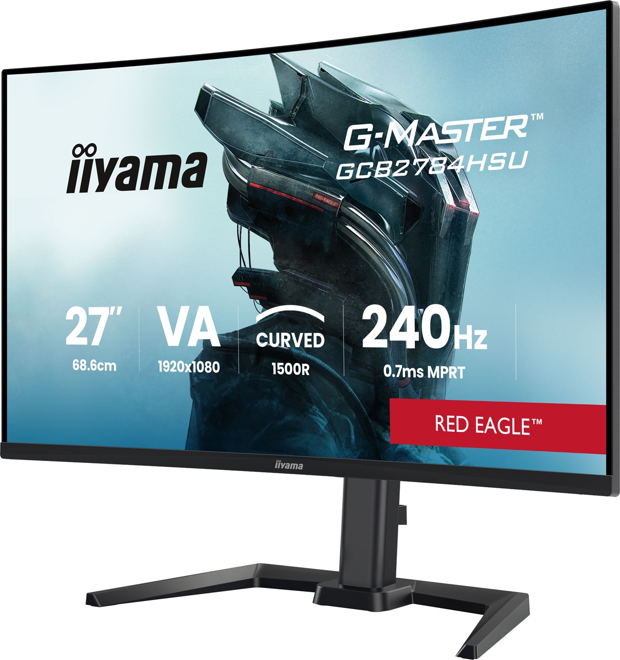 iiyama G-Master/ GCB2784HSU-B1/ 27"/ VA/ FHD/ 240Hz/ 0, 7ms/ Čierna/ 3R 