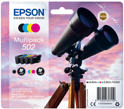 EPSON multipack 4 barvy, 502 Ink, standard