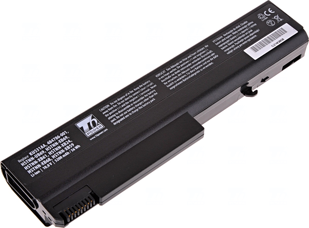 Batéria T6 Power HP 6530b, 6730b, 6930b, ProBook 6440b, 6450b, 6540b, 6550b, 5200mAh, 56Wh, 6cell