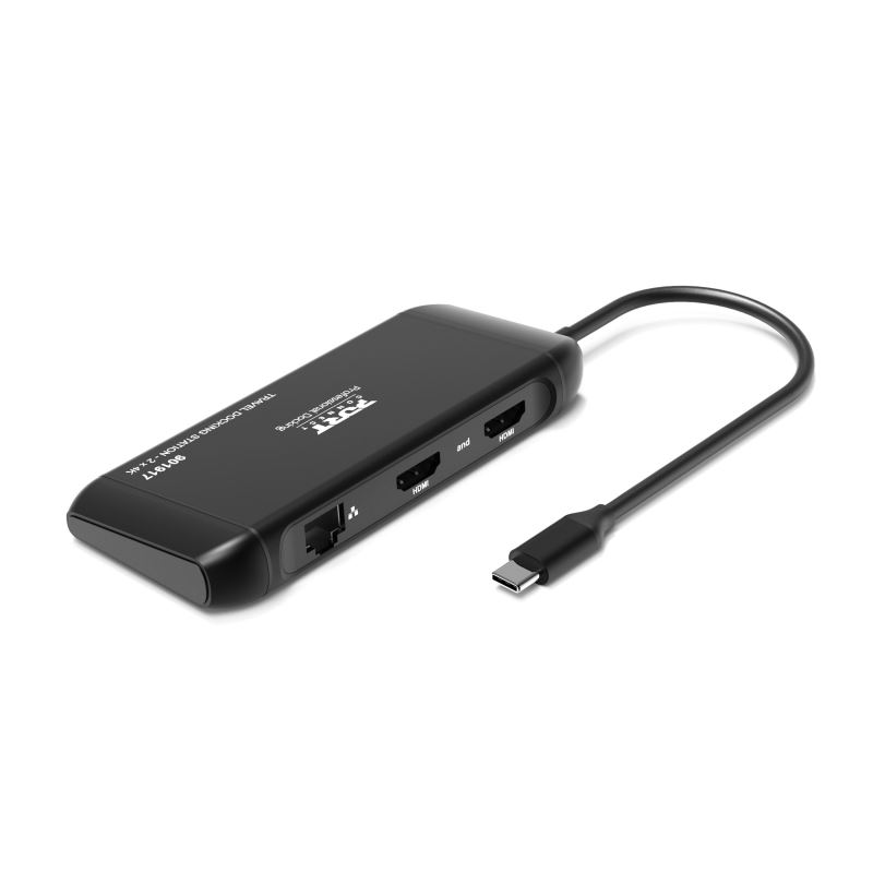 PORT CONNECT Cestovná dokovacia stanica USB-C, 2×4K, 7portov, PD100W 