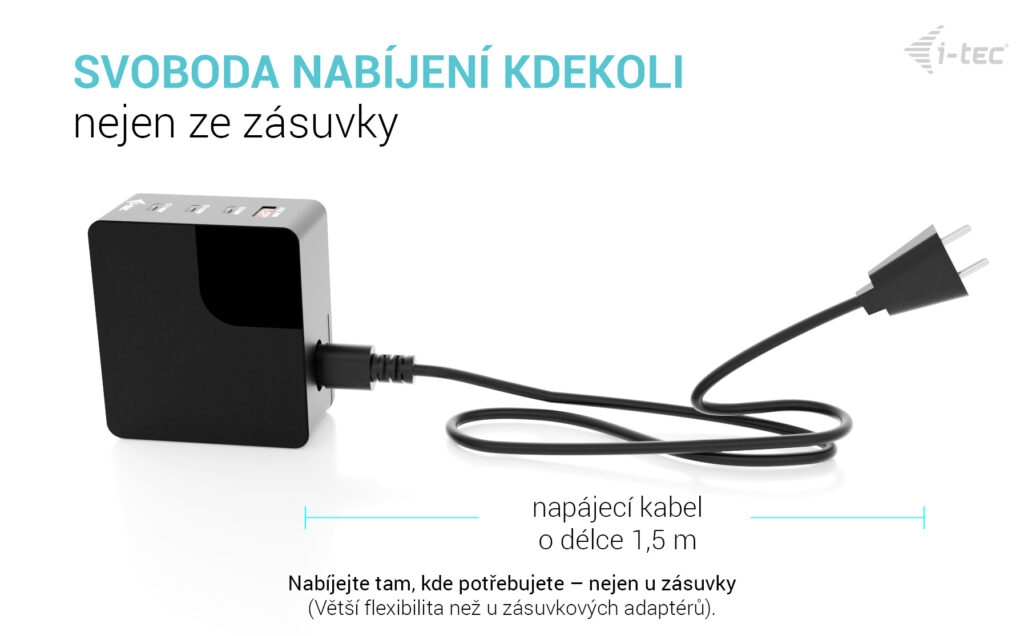 i-tec 140W Intelligent Multiport USB Charger 