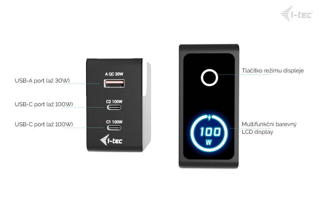 i-tec 100W Intelligent Multiport USB Charger 