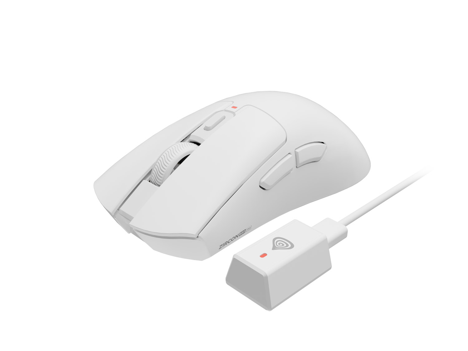 Herná bezdrôtová myš Genesis ZIRCON 880 PRO/ Herná/ Optická/ 30 000 DPI/ USB+BT/ Biela 