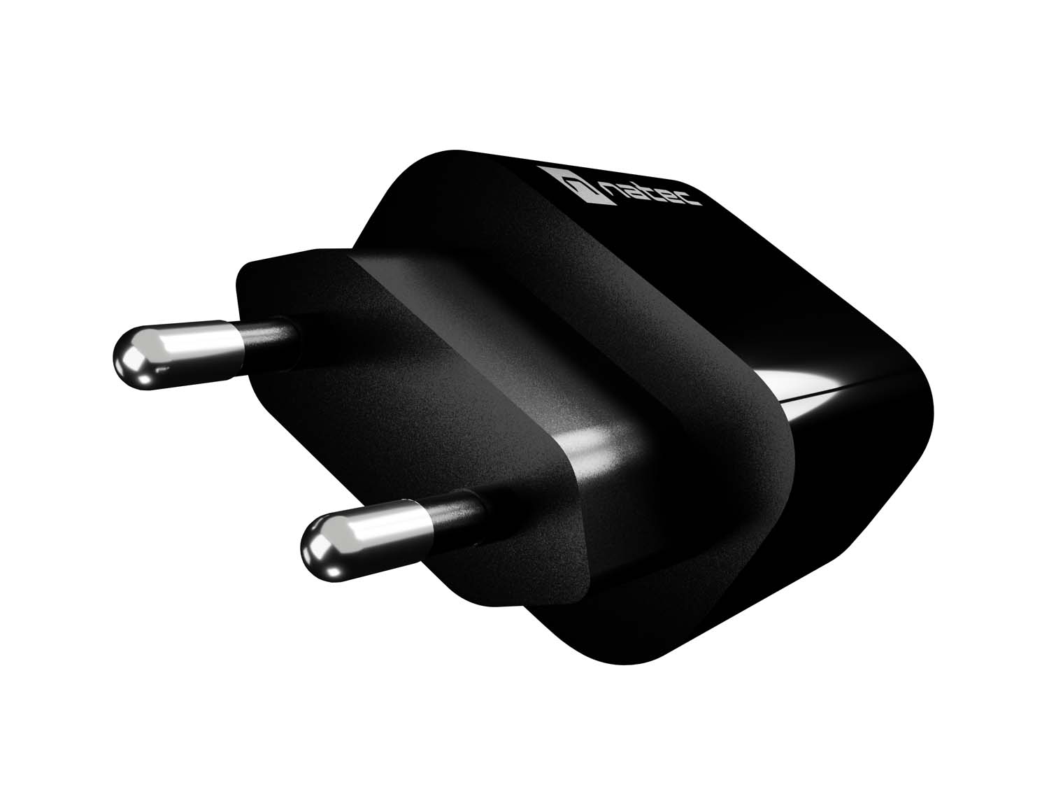 Univerzálna nabíjačka Natec RIBERA 18W, 1X USB-A, čierna 