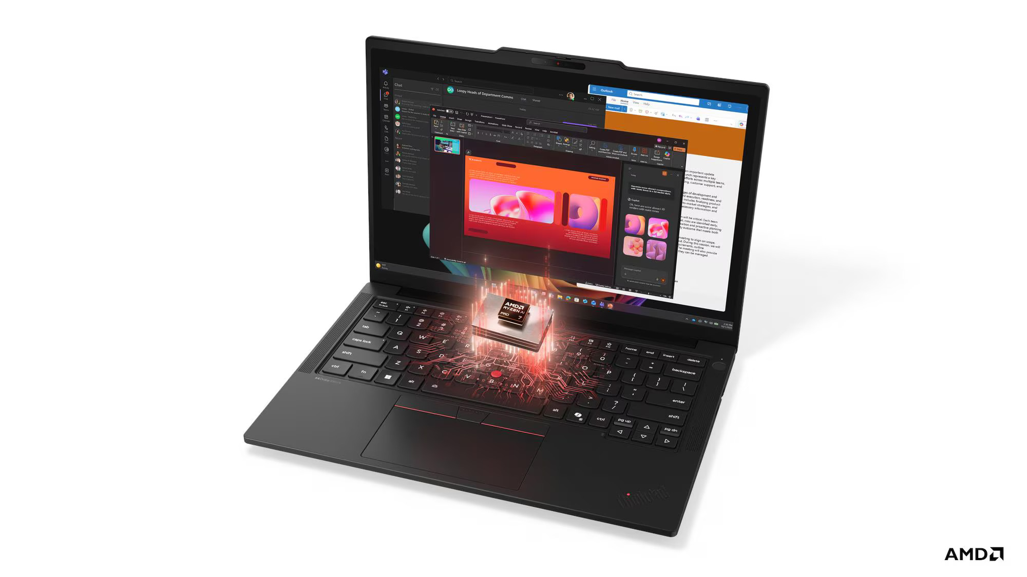 Lenovo ThinkPad T/ ThinkPad T14 G7/ AI7PRO-450/ 14"/ WUXGA/ 32GB/ 512GB/ AMD int/ W11P/ Black/ 3R 