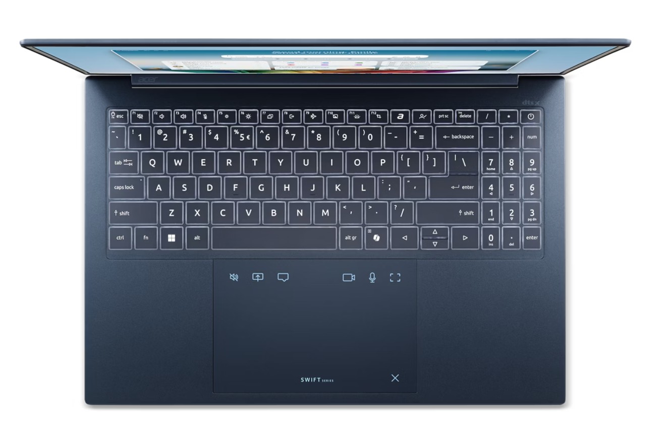 Acer Swift Edge 16 AI/ SFE16-I51-74HC/ U7-355/ 16"/ 2880x1800/ 16GB/ 512GB/ Intel int/ W11H/ Blue/ 2R 