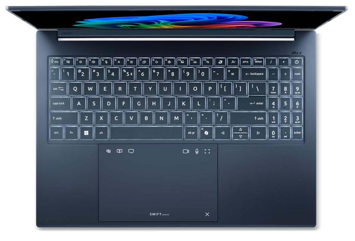 Acer Swift Go 16 AI/ SFG16-A71-R0ER/ AI9-465/ 16"/ WUXGA/ 16GB/ 512GB/ AMD int/ W11H/ Blue/ 2R 