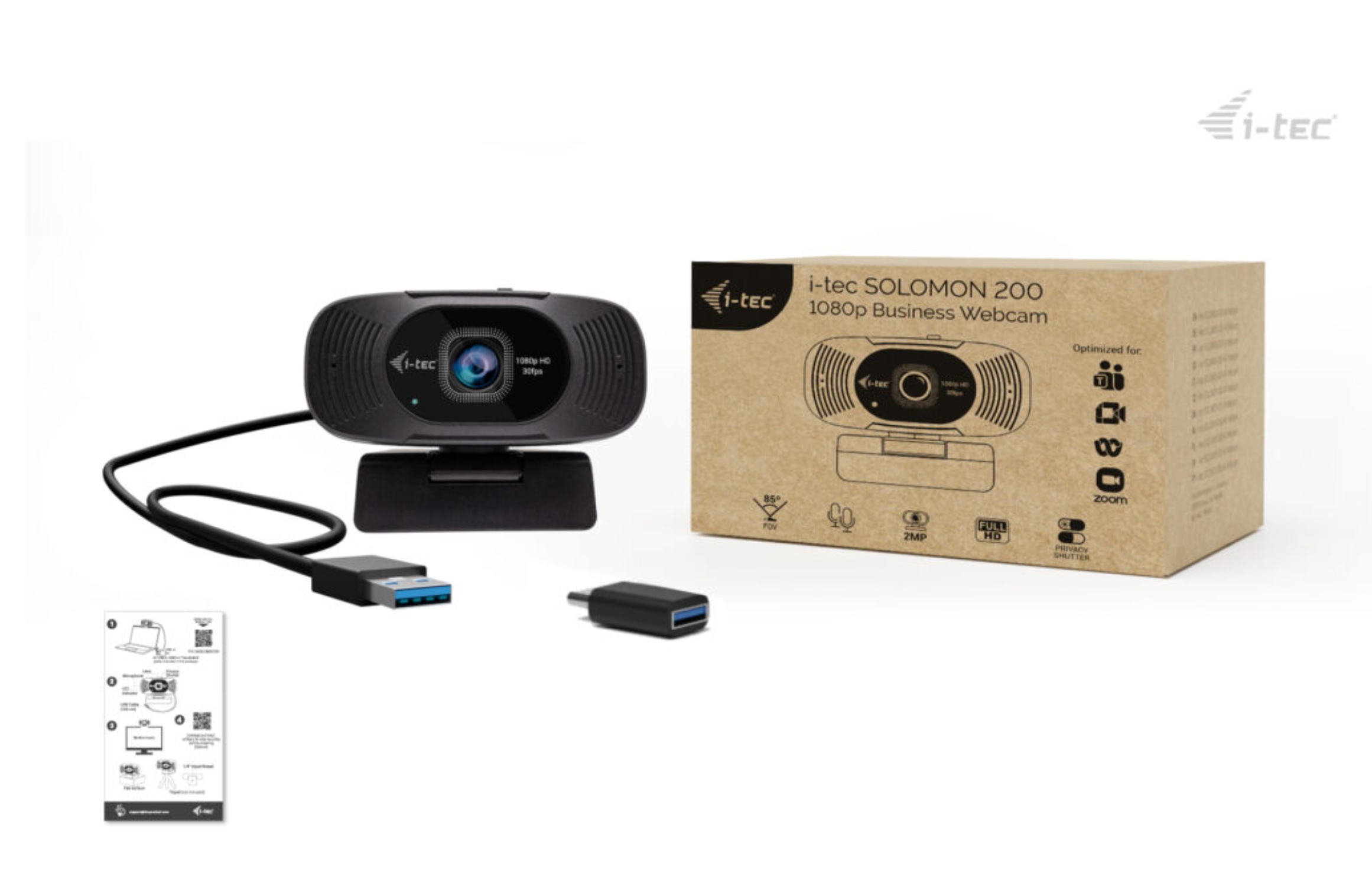 i-tec SOLOMON 200 1080p Business Webcam 