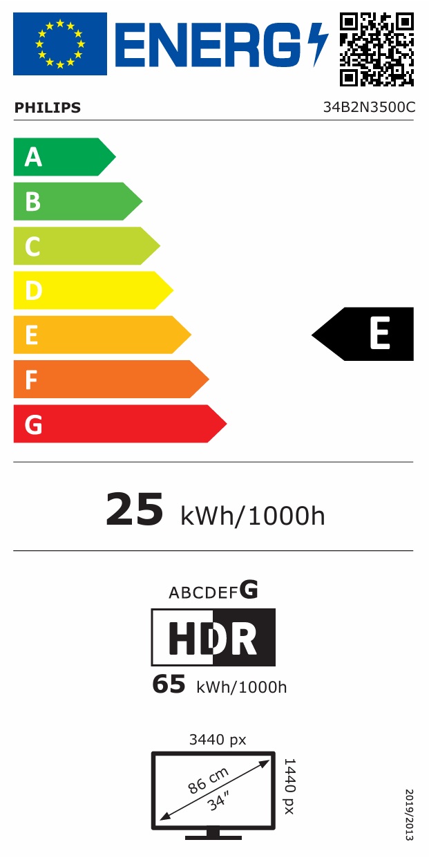 Philips/ 34B2N3500C/ 34"/ VA/ UWQHD/ 120Hz/ 4ms/ Čierna/ 5R 