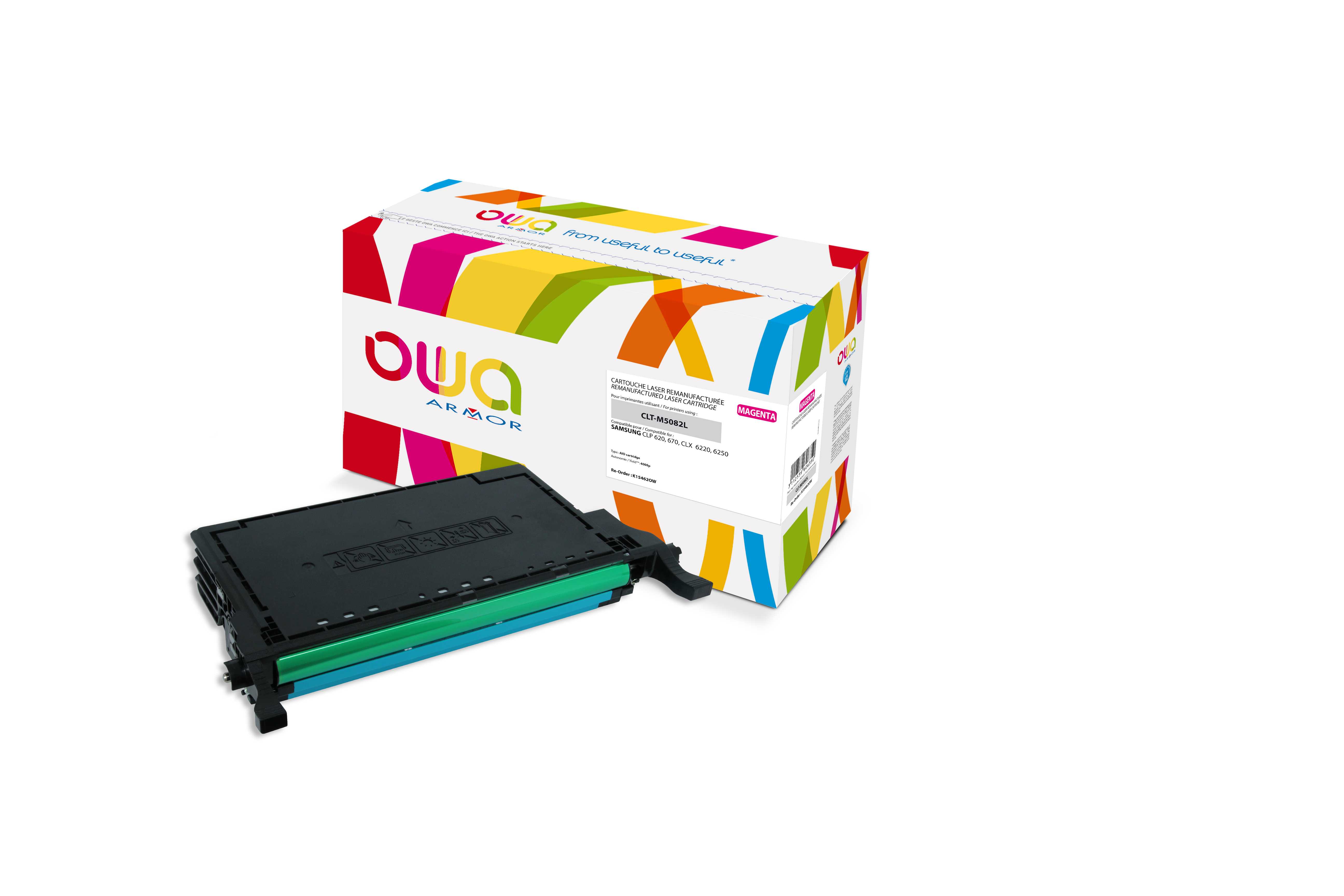 OWA Armor toner kompatibilný s Samsung CLTM5082L, 4000st, červená/ magenta