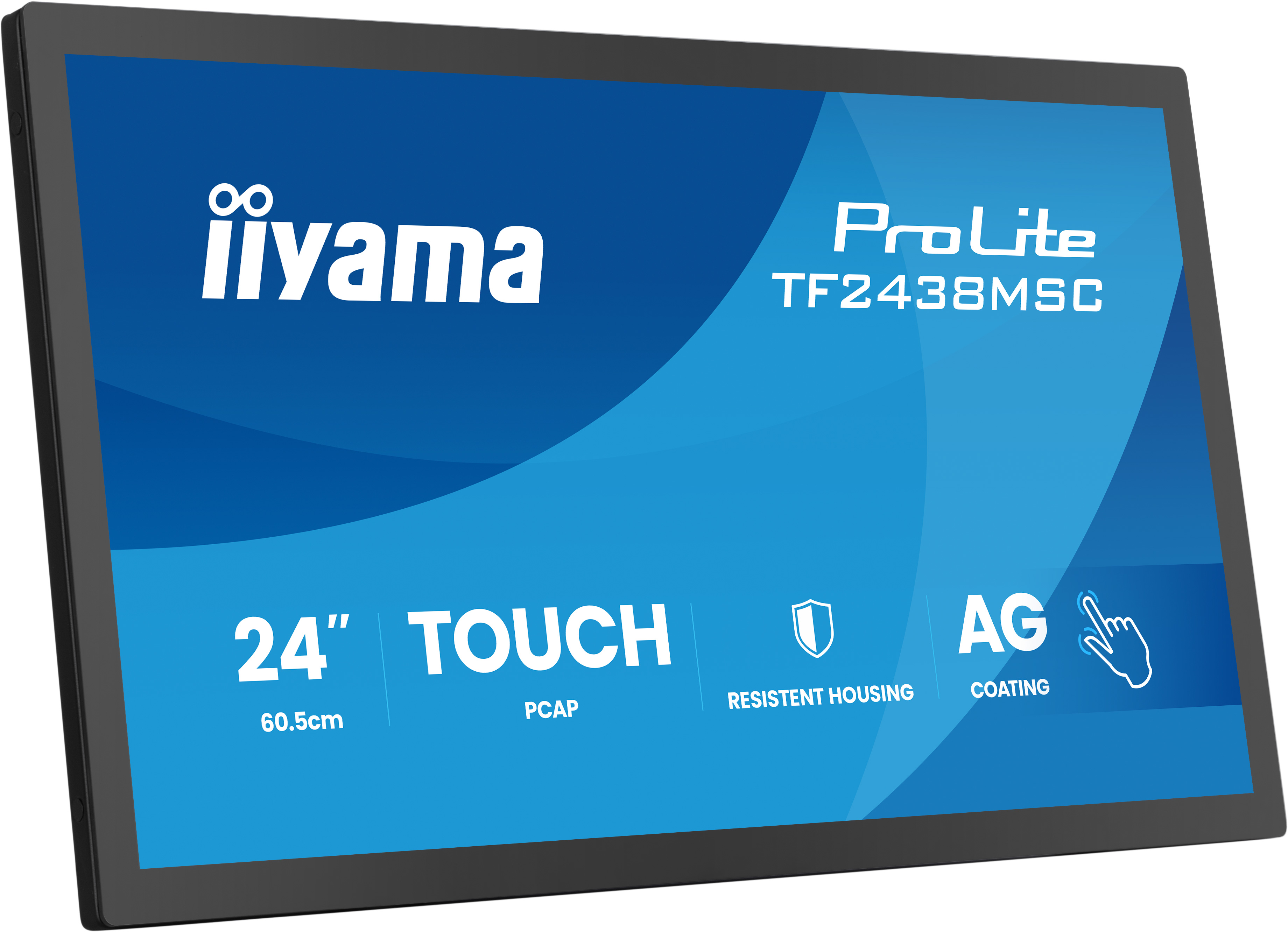 24" iiyama TF2438MSC-B2: PCAP, IPS, FHD, HDMI, DP 