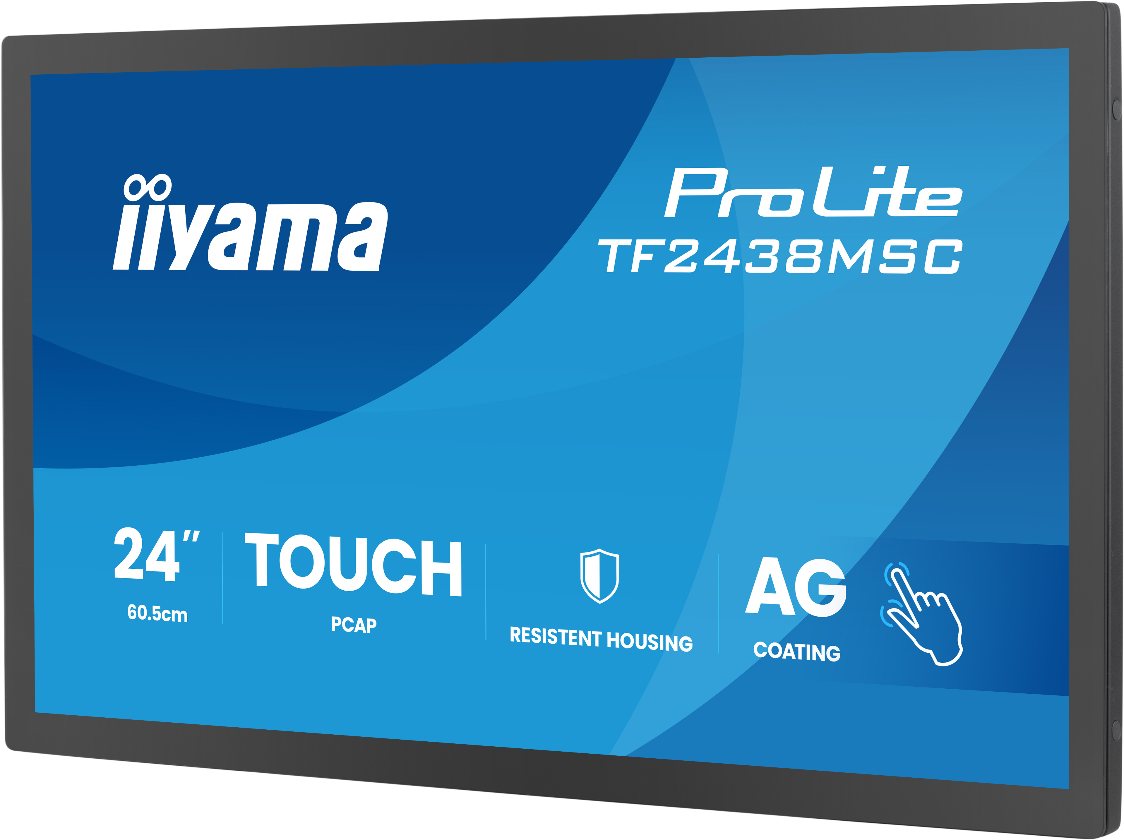 24" iiyama TF2438MSC-B2: PCAP, IPS, FHD, HDMI, DP 