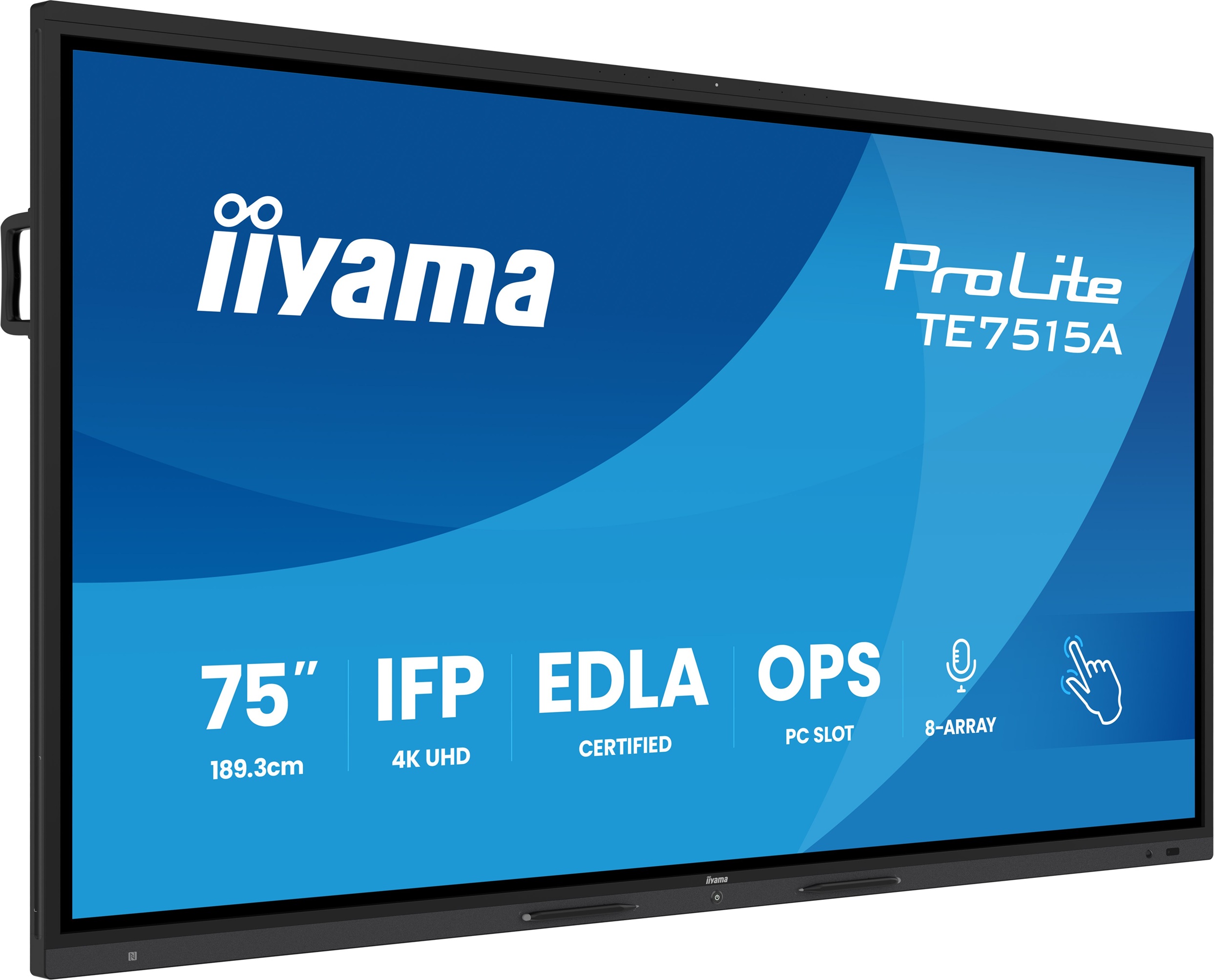 75" iiyama TE7515A-B2AG: IPS, 4K, EDLÁ, NFC 