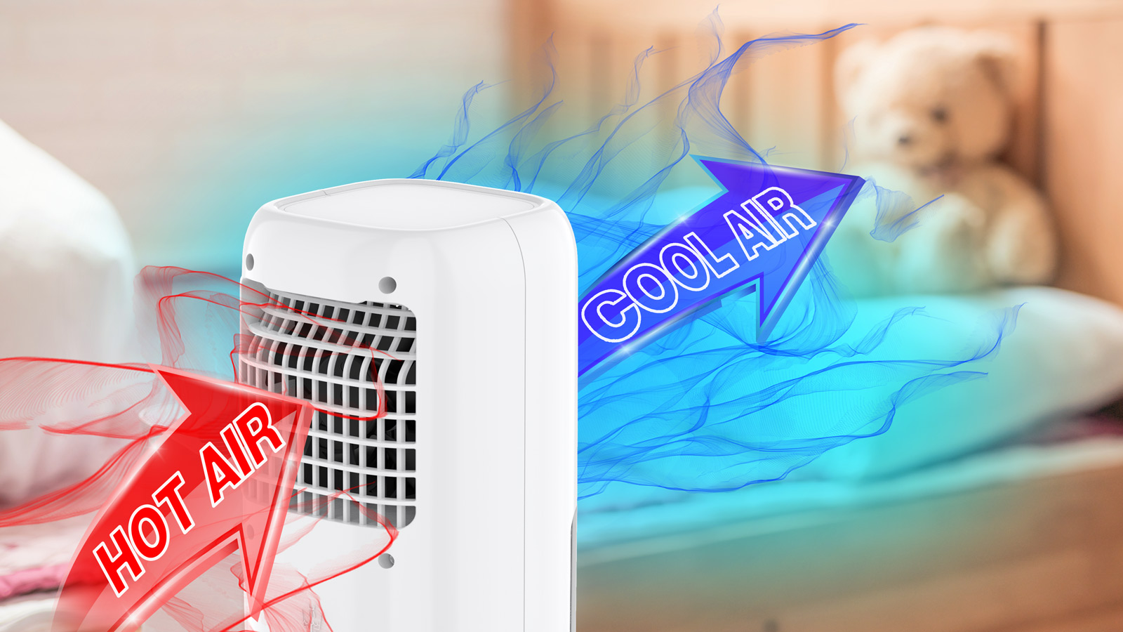Salente IceTop, stolný ochladzovač & ventilátor & zvlhčovač vzduchu 3v1, biely 