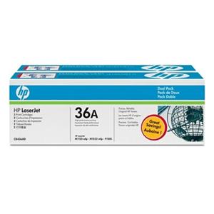 HP tlačová kazeta čierna, 2-pack CB436AD