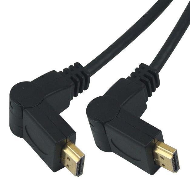 PremiumCord Kábel HDMI A - HDMI A M/ M 15m, rotačný 