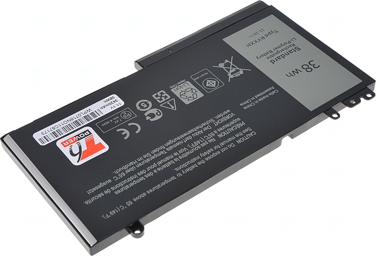 Batéria T6 Power Dell Latitude E5450, E5550, E5250, 3150, 3160, 3600mAh, 41Wh, 3cell, Li-pol 
