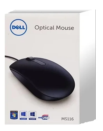 Dell myš, optická MS116, USB, čierna retail box 