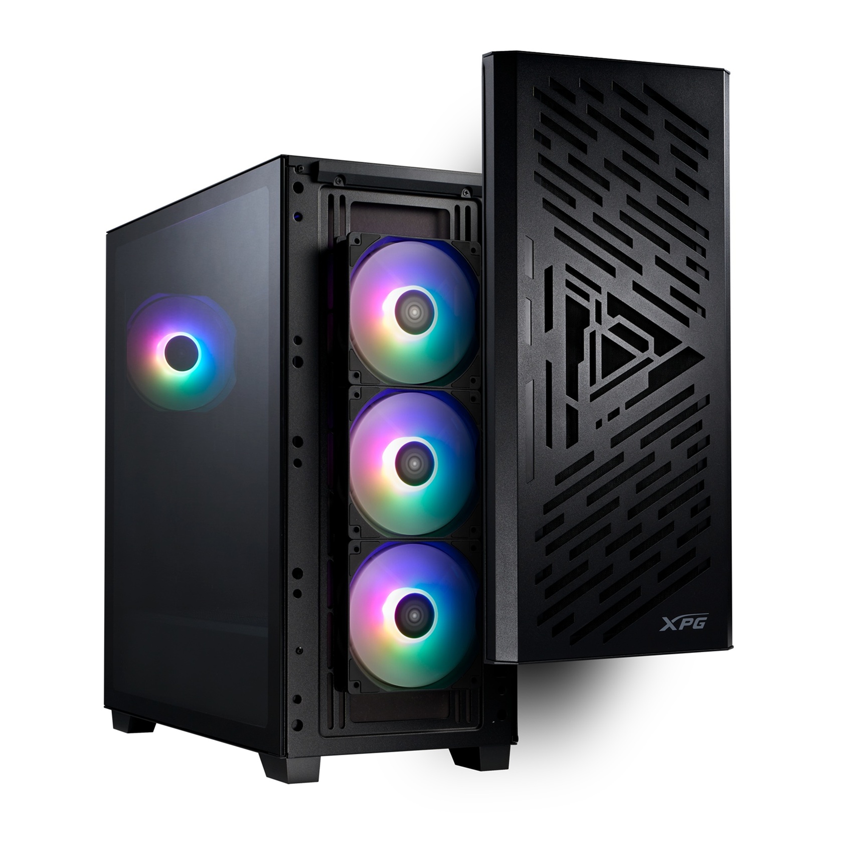 Adata XPG LANDER 501/ Midi Tower/ Transpar./ Čierna 