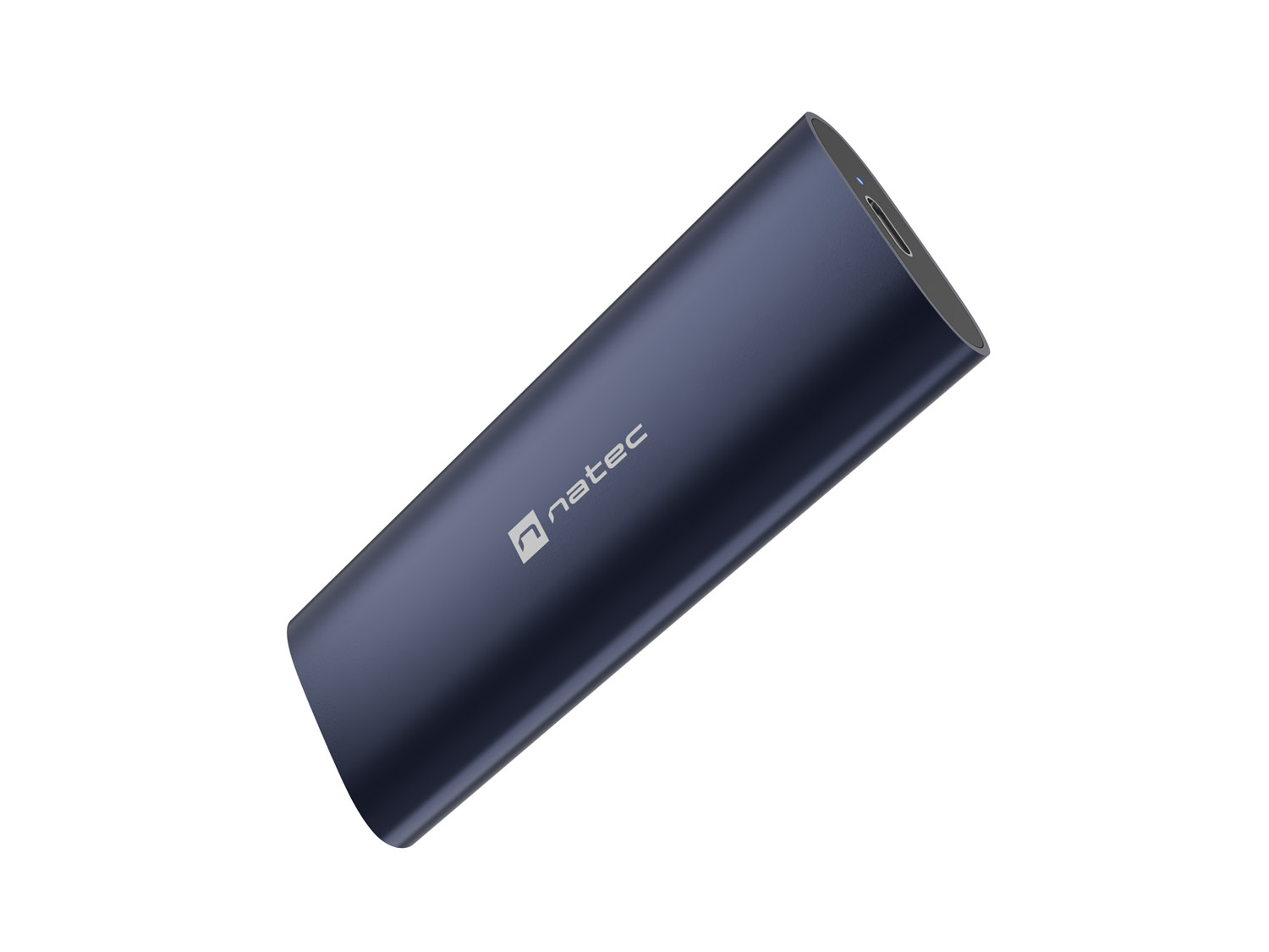 Externý box pre SSD Natec RHINO M.2 NVME LITE USB-C 3.2 GEN 2, hliníkové telo, STEEL NAVY 