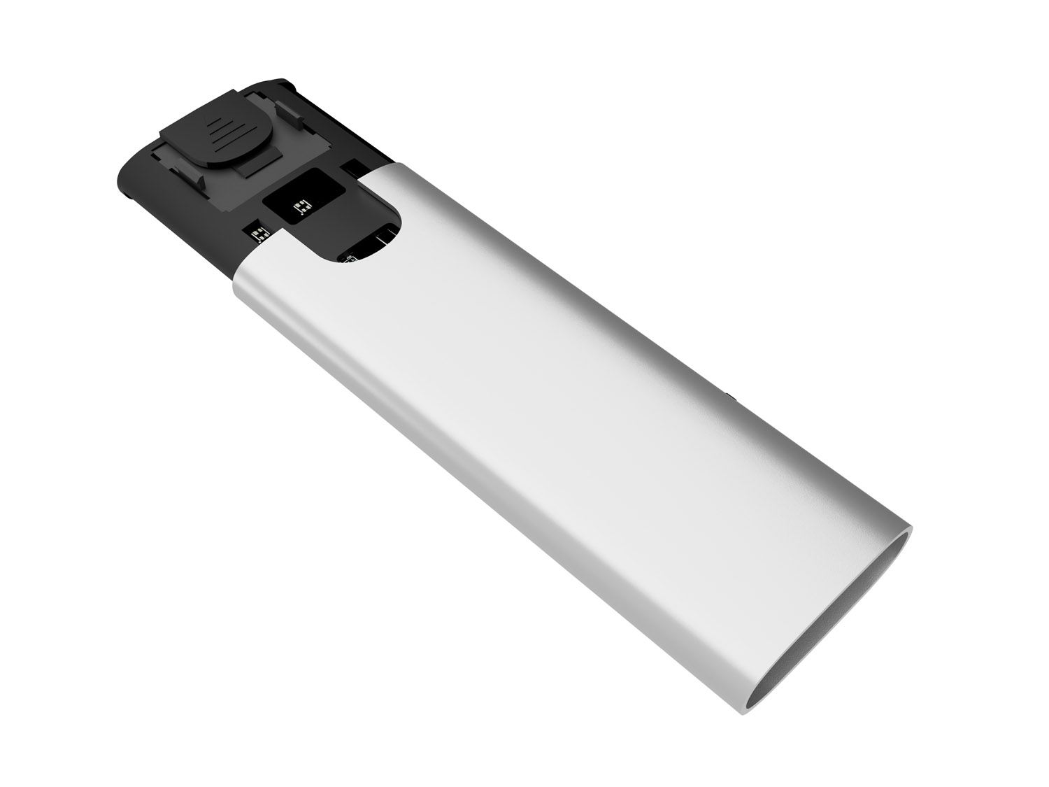 Externý box pre SSD Natec RHINO M.2 NVME LITE USB-C 3.2 GEN 2, hliníkové telo, ARCTIC SILVER 