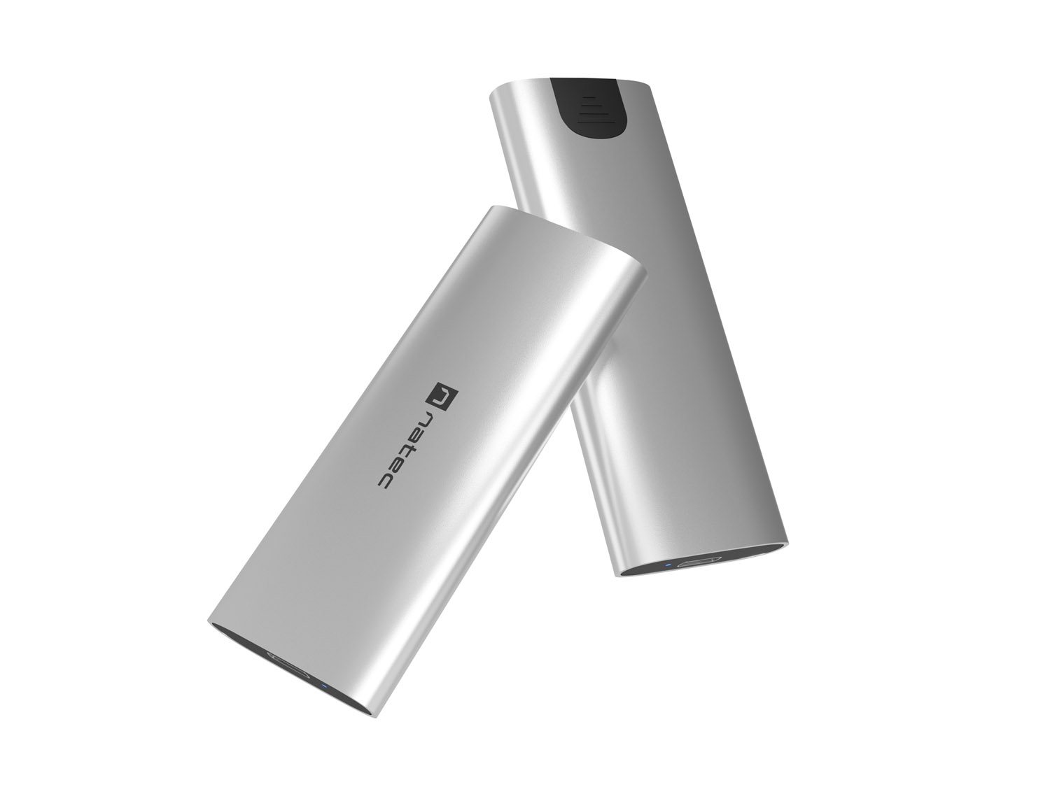 Externý box pre SSD Natec RHINO M.2 NVME LITE USB-C 3.2 GEN 2, hliníkové telo, ARCTIC SILVER 