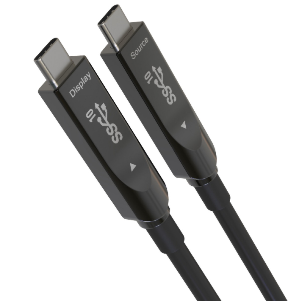 PremiumCord USB-C kábel Gen2 AOC DP1.4, 10m 
