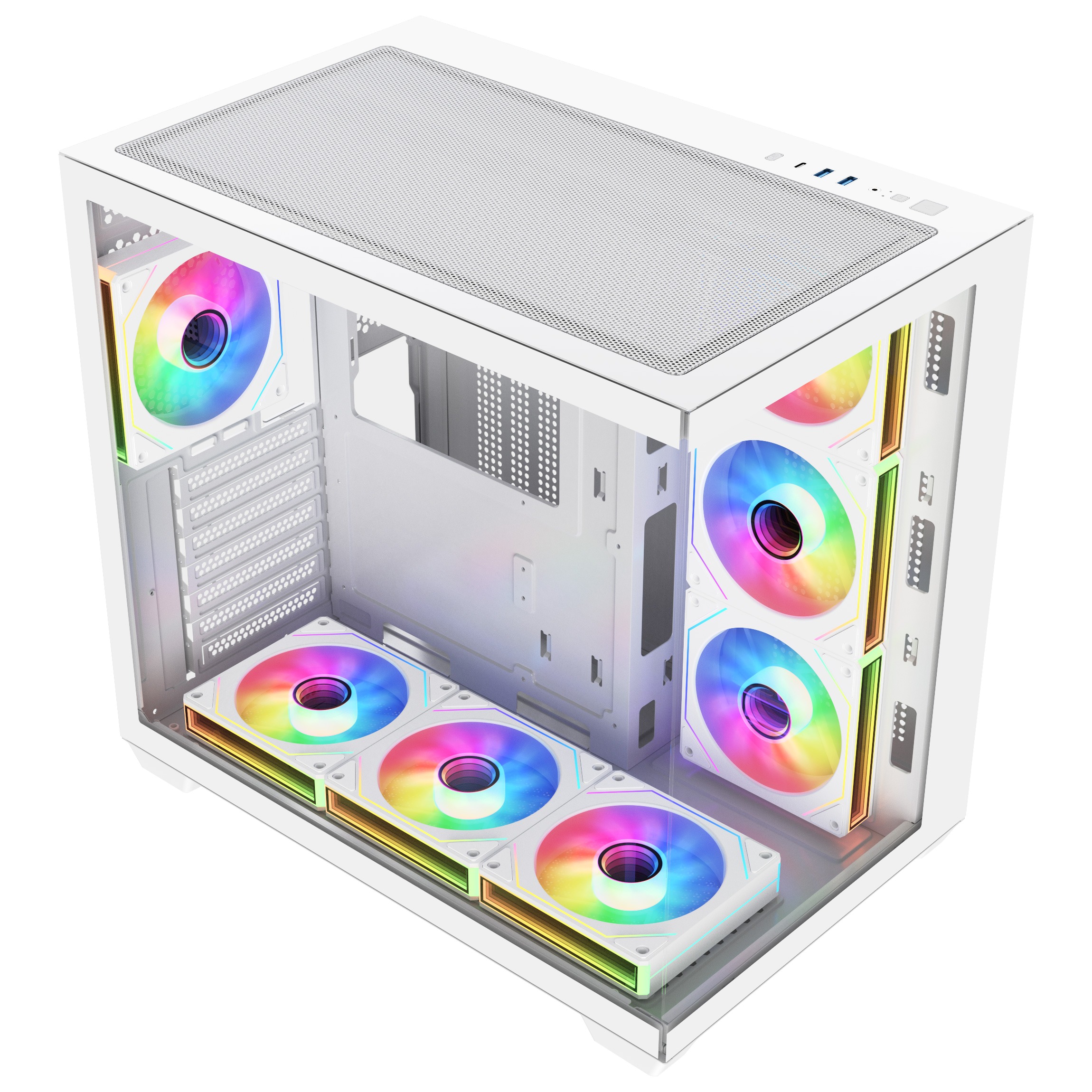 FSP M341-WA/ Midi Tower/ Transpar./ Biela 