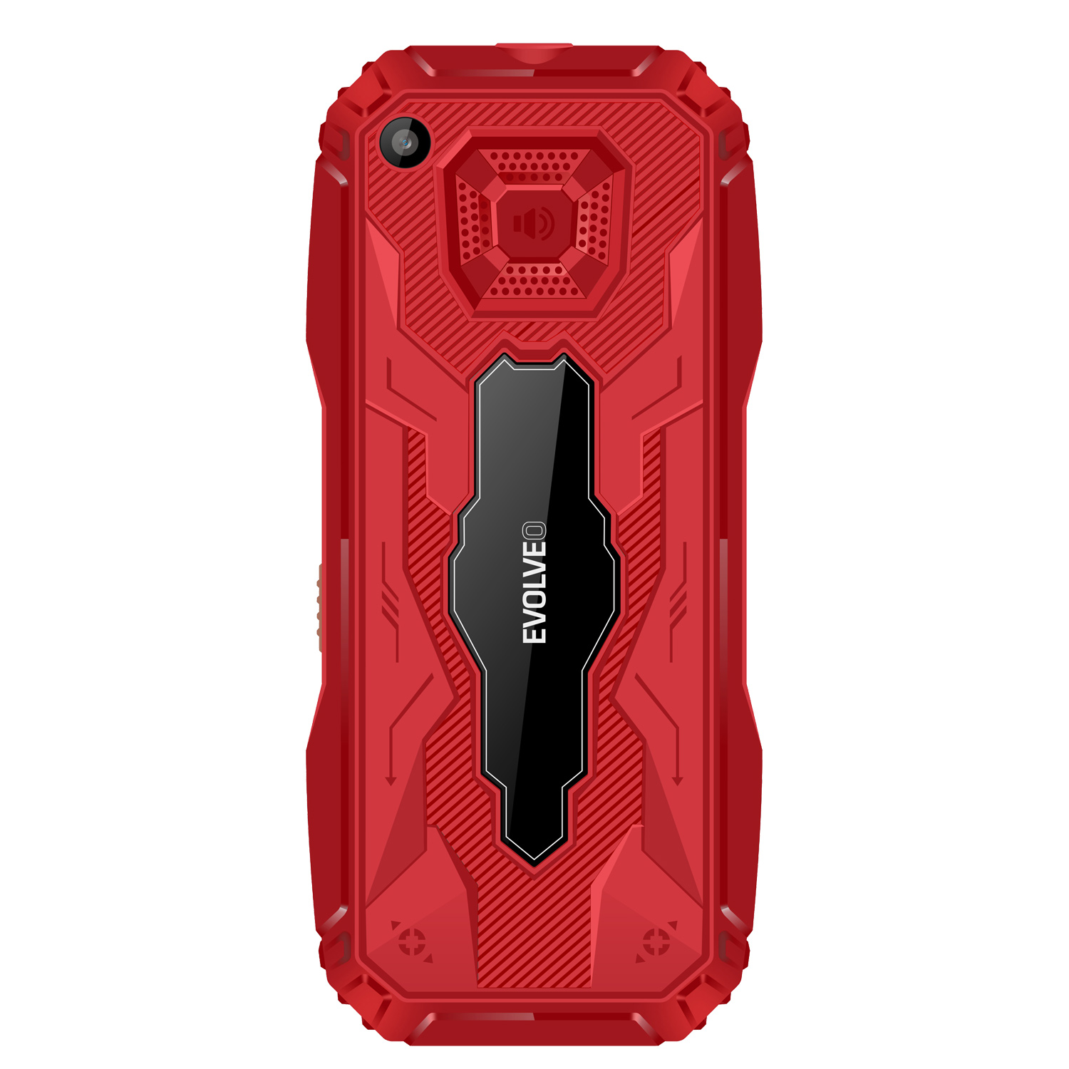 EVOLVEO MaxPhone A1, tlačidlový Dual SIM telefón, červený 
