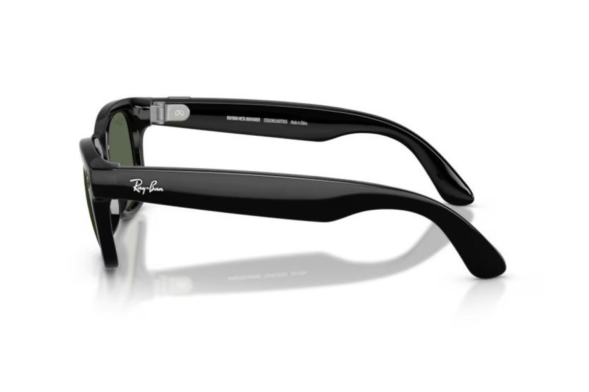 Meta Ray-Ban Gen2 Wayfarer, Black, G15 Green (Large) 